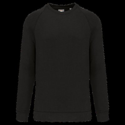 Sudadera algodón cuello redondo felpa Black M