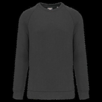 Sudadera algodón cuello redondo felpa DARK GREY XL