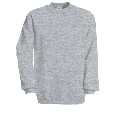 Sudadera algodón cuello redondo Heather Grey XL