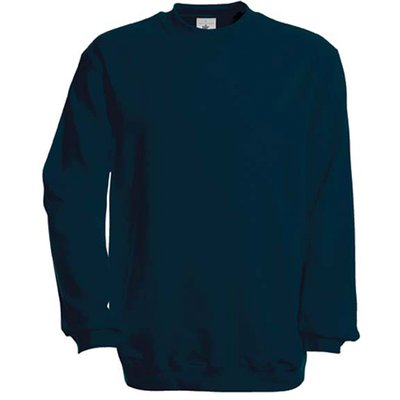 Sudadera algodón cuello redondo Navy 3XL