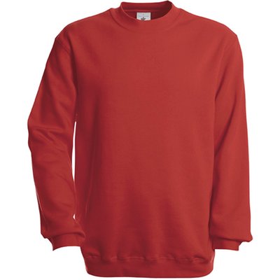 Sudadera algodón cuello redondo Red XL