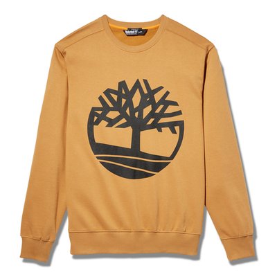 Sudadera de algodón con logotipo en pecho Wheat Boot / Black L
