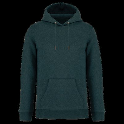 Sudadera algodón orgánico con capucha Amazon Green Heather 3XL