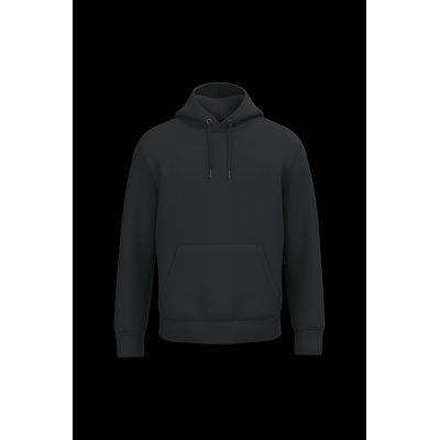 Sudadera algodón orgánico con capucha Black 3Xl