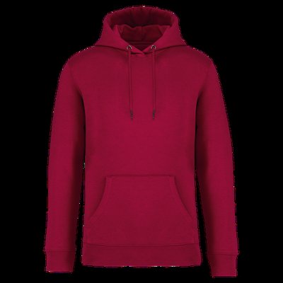 Sudadera algodón orgánico con capucha Hibiscus Red XXL