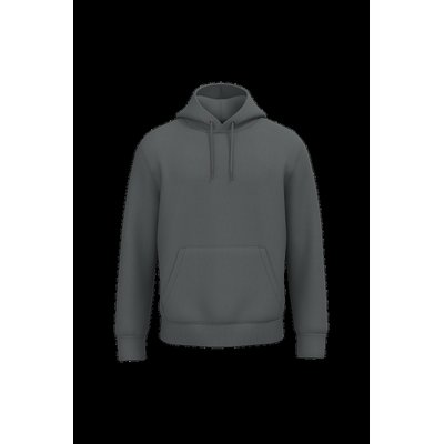 Sudadera algodón orgánico con capucha Iron Grey Xl