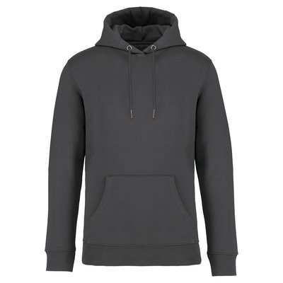 Sudadera algodón orgánico con capucha Iron Grey XXL