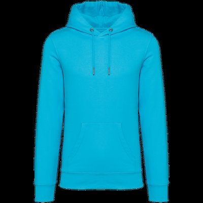 Sudadera algodón orgánico con capucha Light Turquoise XXS