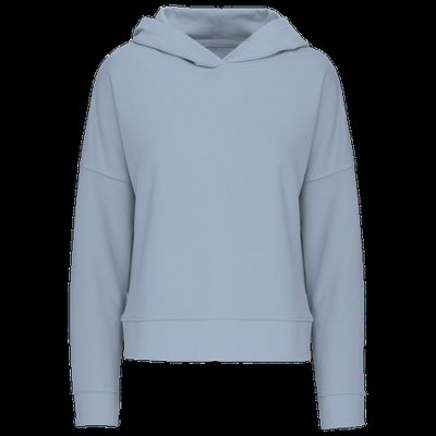 Sudadera algodón orgánico capucha mujer Aquamarine S/M