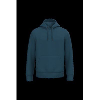 Sudadera algodón orgánico con capucha Peacock Blue L