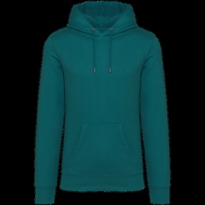 Sudadera algodón orgánico con capucha Peacock Green 3XL