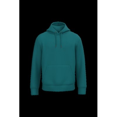 Sudadera algodón orgánico con capucha Peacock Green Xl