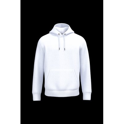 Sudadera algodón orgánico con capucha White Xxs