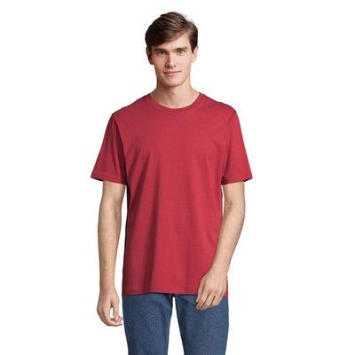 Sudadera Algodón Orgánico Corte Moderno Folk Red Twin S