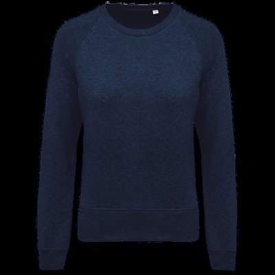 Sudadera algodón orgánico cuello redondo French Navy Heather XXL