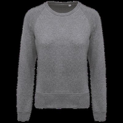 Sudadera algodón orgánico cuello redondo Grey Heather Xs