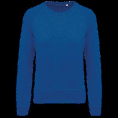 Sudadera algodón orgánico cuello redondo Ocean Blue Heather S