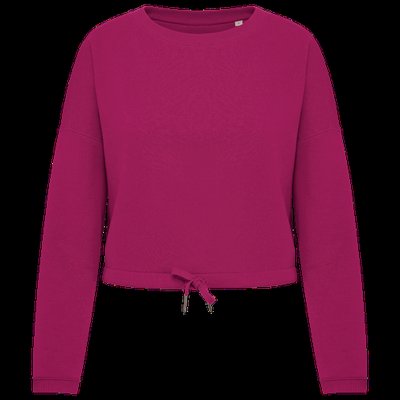 Sudadera algodón orgánico oversize Cherry Purple L