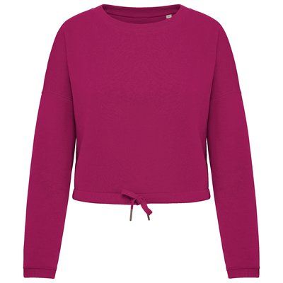 Sudadera algodón orgánico oversize Cherry Purple S