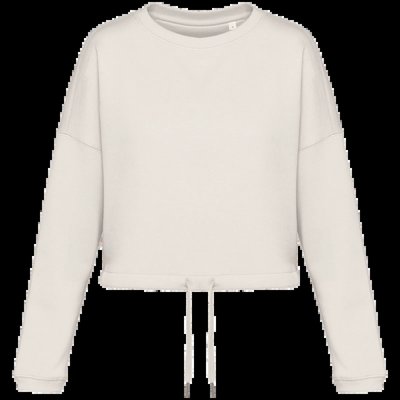 Sudadera algodón orgánico oversize Ivory Xl