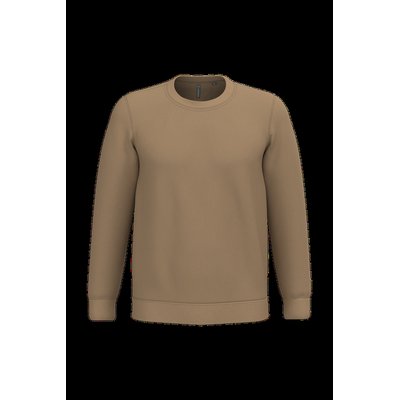 Sudadera algodón poliéster cuello redondo Camel M