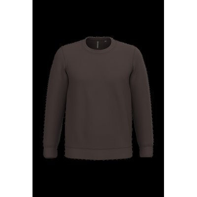 Sudadera algodón poliéster cuello redondo Chocolate L