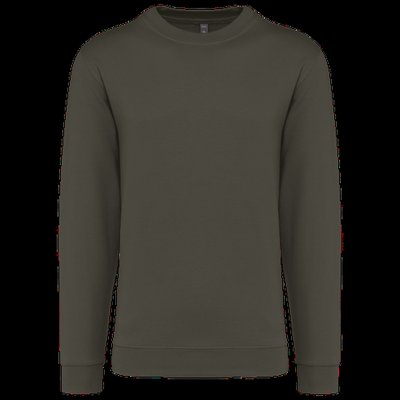 Sudadera algodón poliéster cuello redondo Dark Khaki S