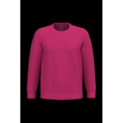 Sudadera algodón poliéster cuello redondo Fuchsia Xl