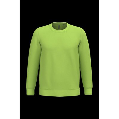 Sudadera algodón poliéster cuello redondo Lime M