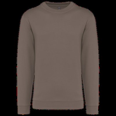 Sudadera algodón poliéster cuello redondo Moka Brown S