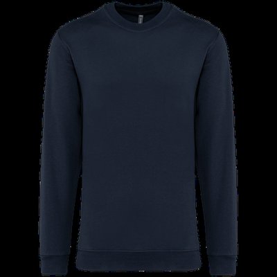 Sudadera algodón poliéster cuello redondo Navy S