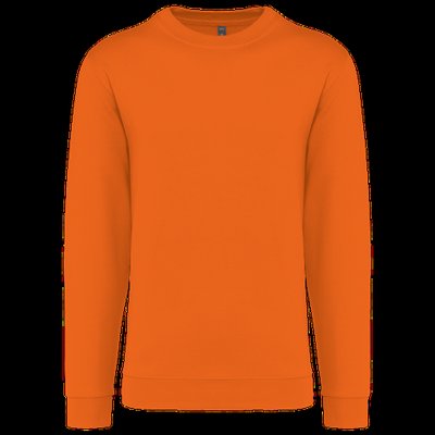 Sudadera algodón poliéster cuello redondo Orange M