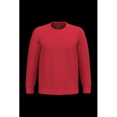 Sudadera algodón poliéster cuello redondo Red L