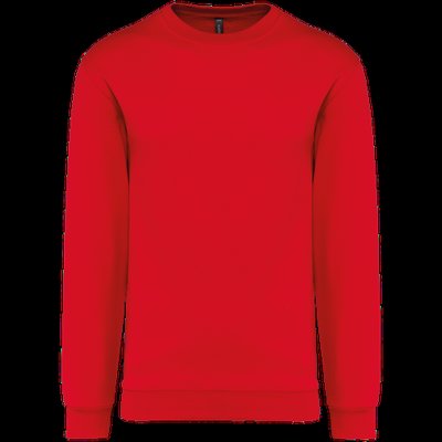 Sudadera algodón poliéster cuello redondo Red M