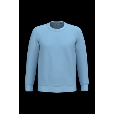Sudadera algodón poliéster cuello redondo Sky Blue Xs