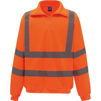 Sudadera alta visibilidad Forro de jersey Hi Vis Orange XXL