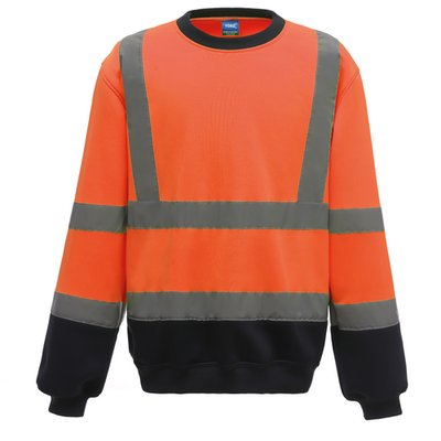 Sudadera alta visibilidad Hi Vis Orange / Navy XL