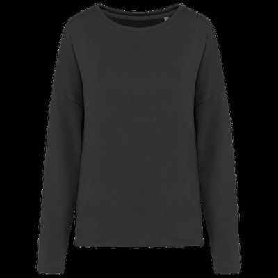 Sudadera amplia para chica Black L/XL