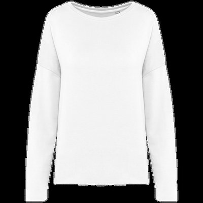 Sudadera amplia para chica Off White S/M