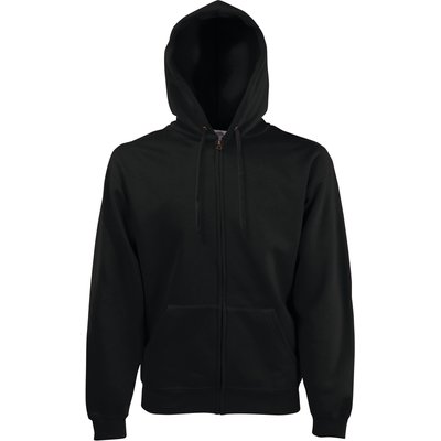 Sudadera básica con cremallera y capucha Black XXL