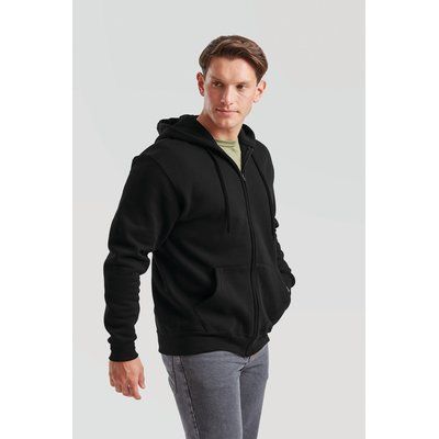 Sudadera básica con cremallera y capucha