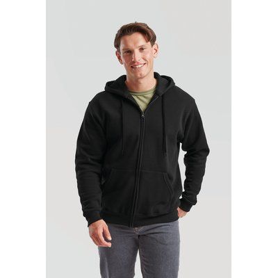 Sudadera básica con cremallera y capucha