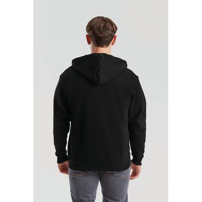 Sudadera básica con cremallera y capucha