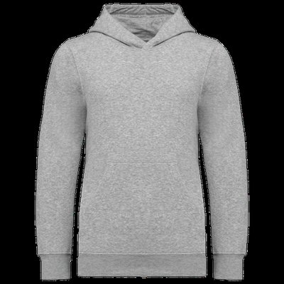 Sudadera básica infantil con capucha Oxford Grey 8/10 ans