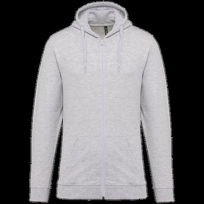 Sudadera básica unisex con capucha Ash Heather Xxl