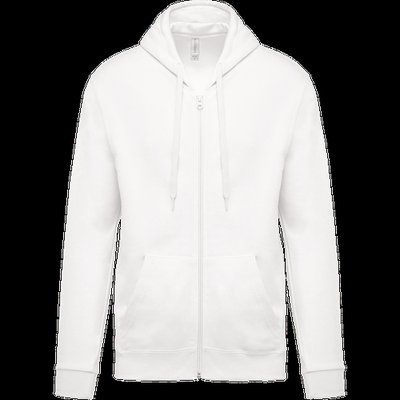 Sudadera básica unisex con capucha White L