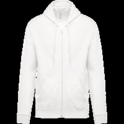 Sudadera básica unisex con capucha White S