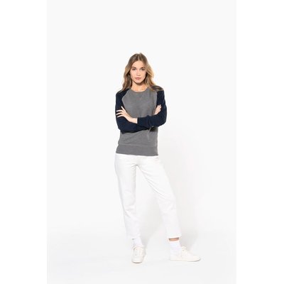 Sudadera bi-color algodón orgánico