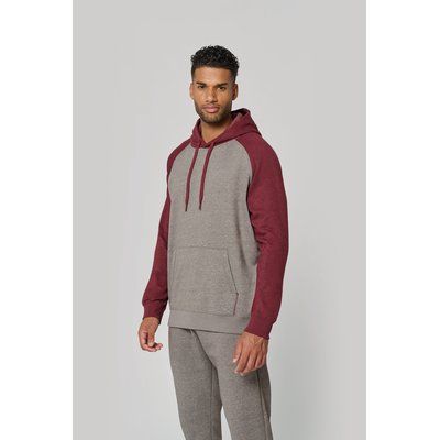 Sudadera bicolor con capucha