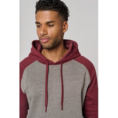 Sudadera bicolor con capucha